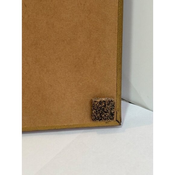 Framed Hummingbird & Flowers Print Artwork Embossed paper In Gold Wooden Frame 1 - Picture 6 of 12